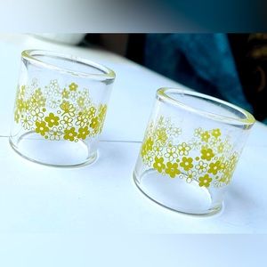Vintage Pyrex Corelle Spring Blossom Crazy Daisy Napkin Rings